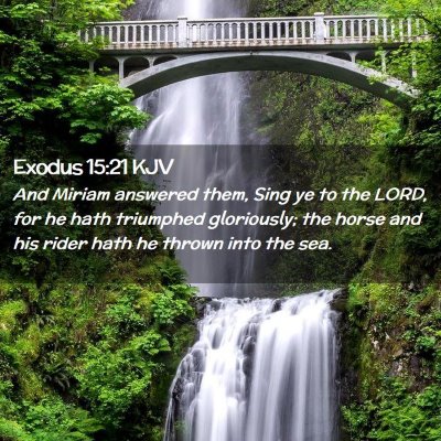 Exodus 15:21 KJV Free Bible Images