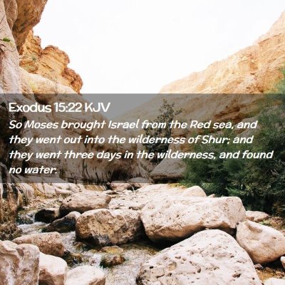 Exodus 15:22 KJV Free Bible Images