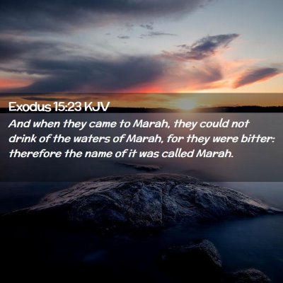 Exodus 15:23 KJV Free Bible Images