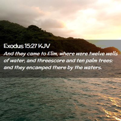 Exodus 15:27 KJV Free Bible Images