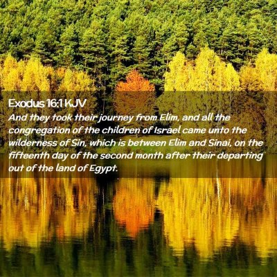 Exodus 16:1 KJV Free Bible Images