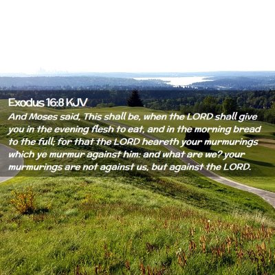 Exodus 16:8 KJV Free Bible Images