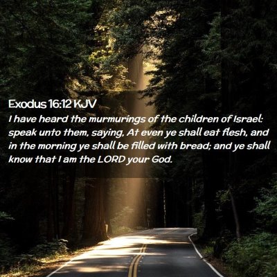 Exodus 16:12 KJV Free Bible Images