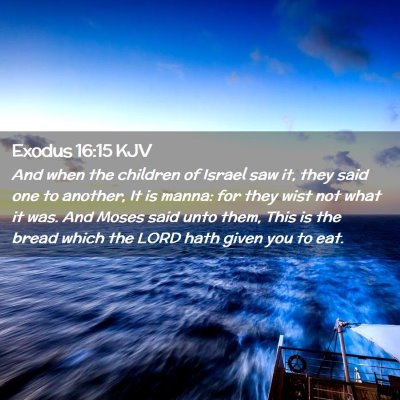 Exodus 16:15 KJV Free Bible Images