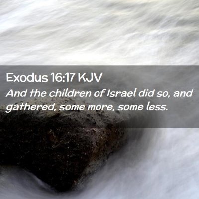 Exodus 16:17 KJV Free Bible Images