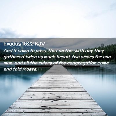 Exodus 16:22 KJV Free Bible Images