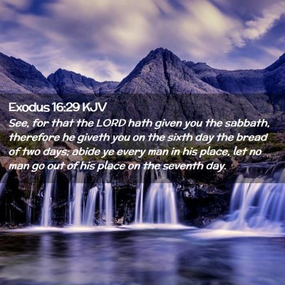 Exodus 16:29 KJV Free Bible Images