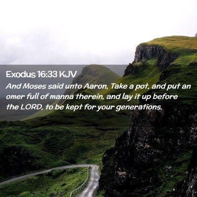 Exodus 16:33 KJV Free Bible Images