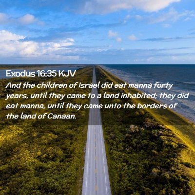 Exodus 16:35 KJV Free Bible Images