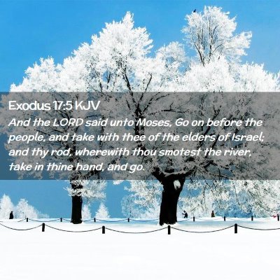 Exodus 17:5 KJV Free Bible Images