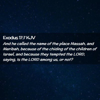 Exodus 17:7 KJV Free Bible Images