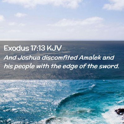 Exodus 17:13 KJV Free Bible Images