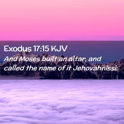 Exodus 17:15 KJV Free Bible Images