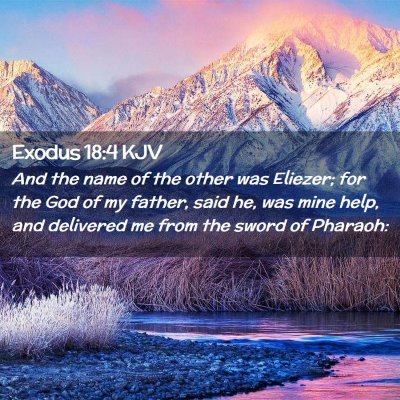 Exodus 18:4 KJV Free Bible Images