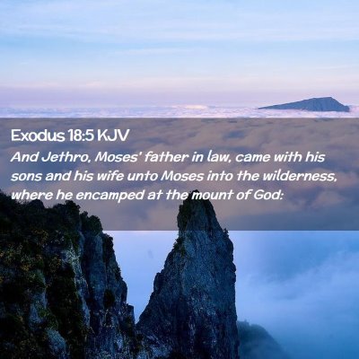 Exodus 18:5 KJV Free Bible Images