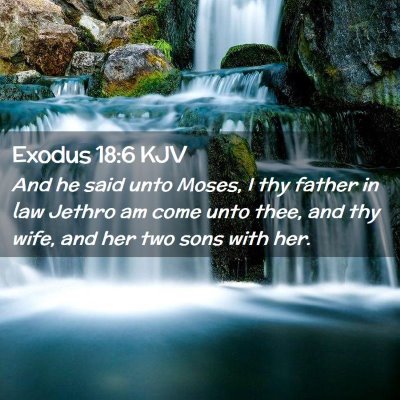 Exodus 18:6 KJV Free Bible Images