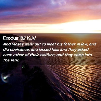 Exodus 18:7 KJV Free Bible Images