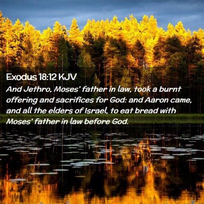 Exodus 18:12 KJV Free Bible Images