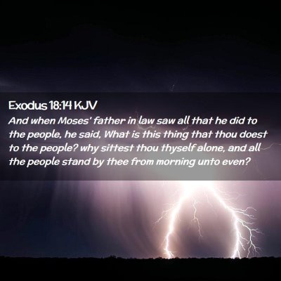 Exodus 18:14 KJV Free Bible Images