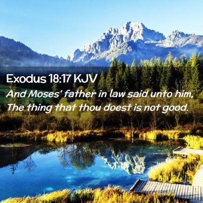 Exodus 18:17 KJV Free Bible Images