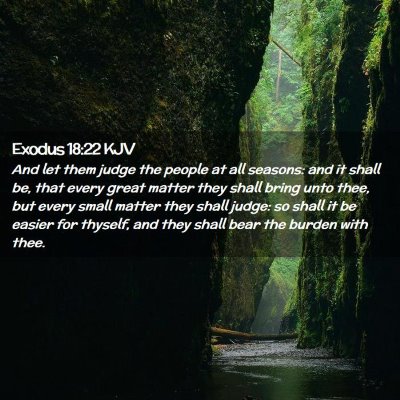 Exodus 18:22 KJV Free Bible Images