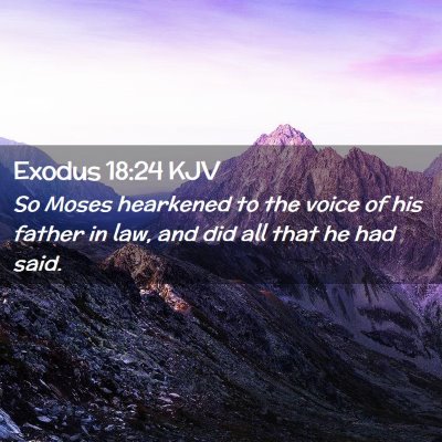 Exodus 18:24 KJV Free Bible Images