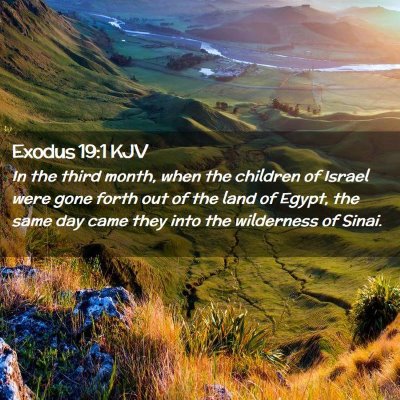 Exodus 19:1 KJV Free Bible Images