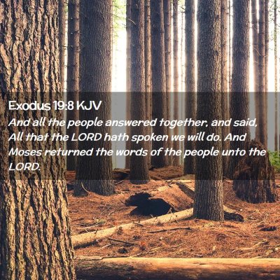 Exodus 19:8 KJV Free Bible Images