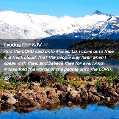 Exodus 19:9 KJV Free Bible Images