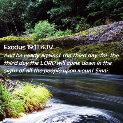 Exodus 19:11 KJV Free Bible Images