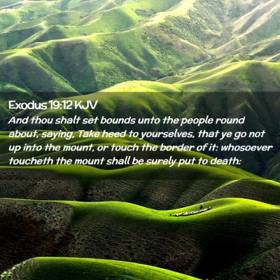 Exodus 19:12 KJV Free Bible Images