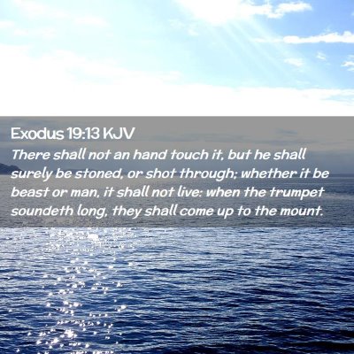 Exodus 19:13 KJV Free Bible Images