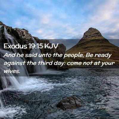 Exodus 19:15 KJV Free Bible Images