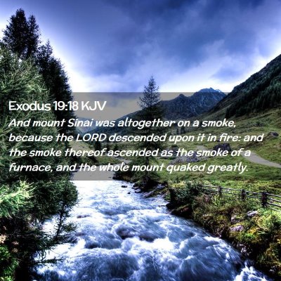 Exodus 19:18 KJV Free Bible Images