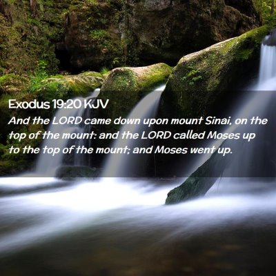 Exodus 19:20 KJV Free Bible Images