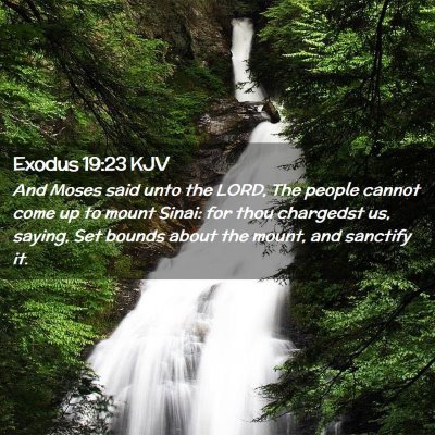 Exodus 19:23 KJV Free Bible Images