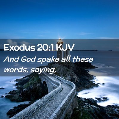 Exodus 20:1 KJV Free Bible Images