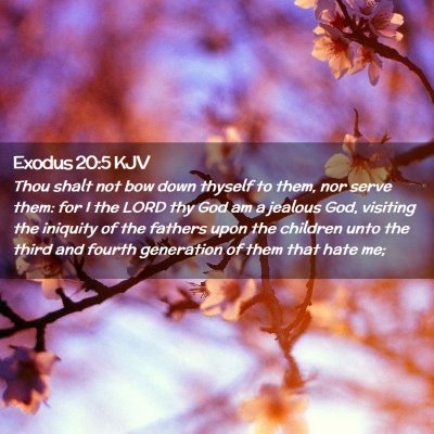 Exodus 20:5 KJV Free Bible Images