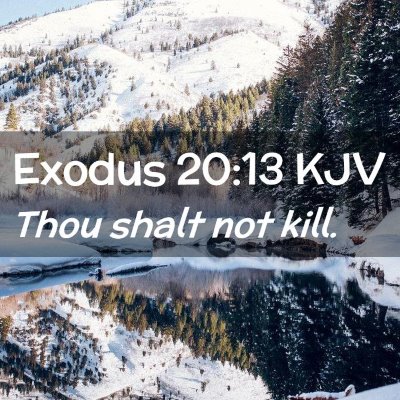 Exodus 20:13 KJV Free Bible Images