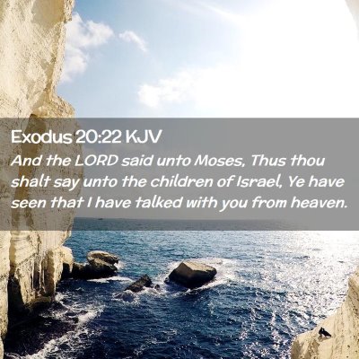 Exodus 20:22 KJV Free Bible Images