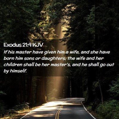 Exodus 21:4 KJV Free Bible Images