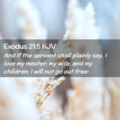 Exodus 21:5 KJV Free Bible Images