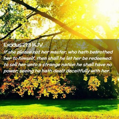 Exodus 21:8 KJV Free Bible Images