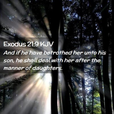 Exodus 21:9 KJV Free Bible Images