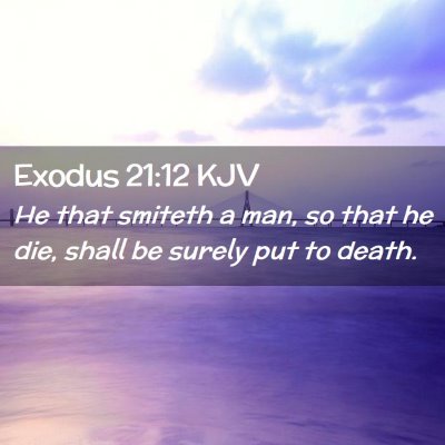 Exodus 21:12 KJV Free Bible Images