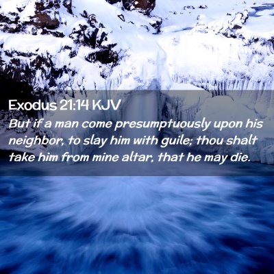 Exodus 21:14 KJV Free Bible Images