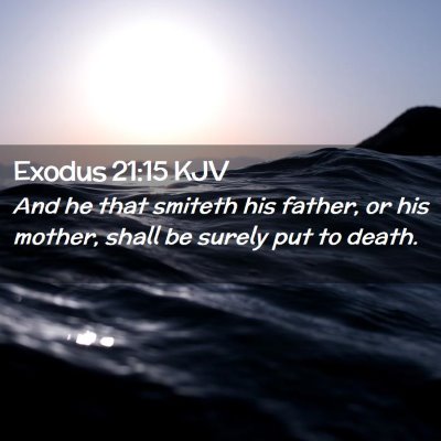 Exodus 21:15 KJV Free Bible Images