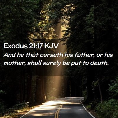 Exodus 21:17 KJV Free Bible Images