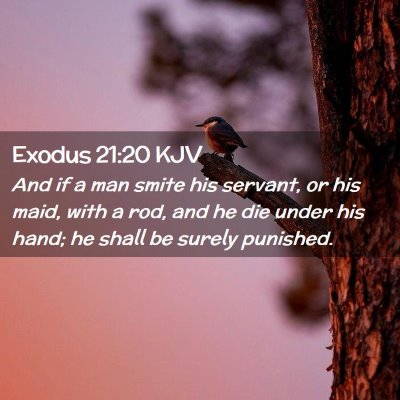 Exodus 21:20 KJV Free Bible Images