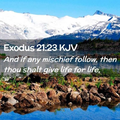 Exodus 21:23 KJV Free Bible Images